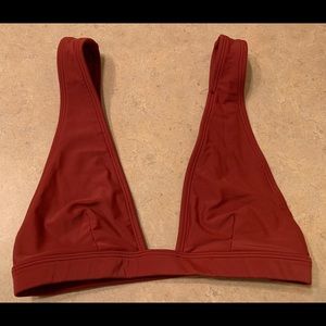 Rust Forever 21 Deep Plunge High Waist Bikini Set